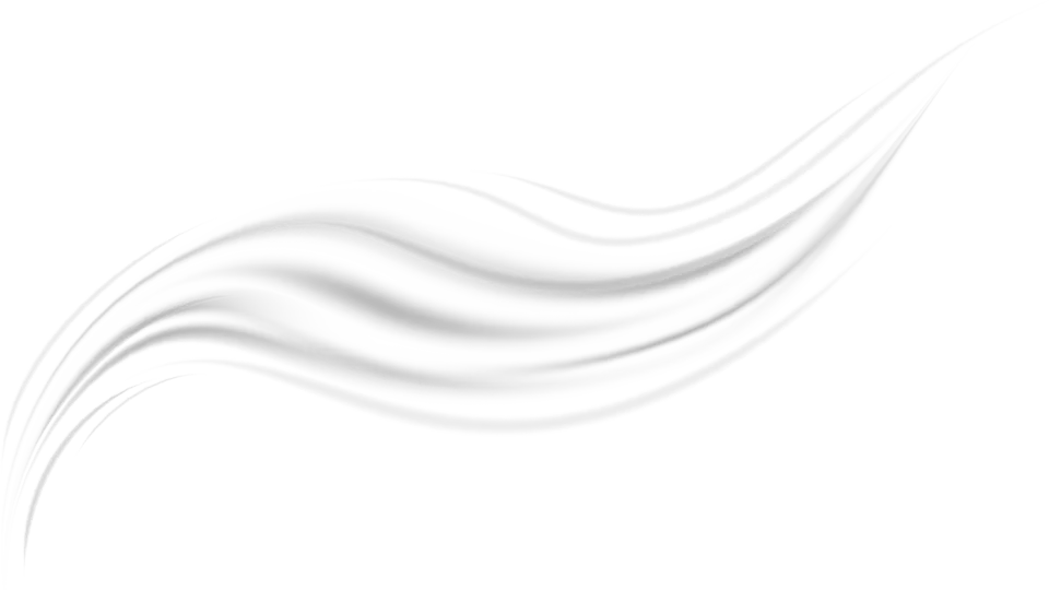 Abstract grey and white flowing fabric wave design on white.